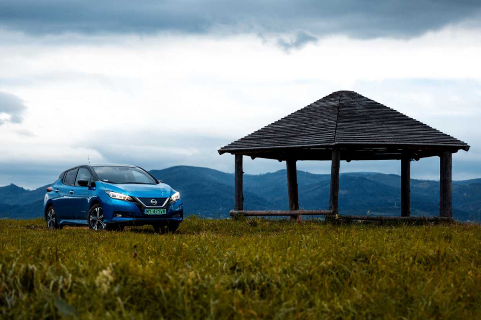 Nissan LEAF na Szlaku Wisły fot. Alina Kondrat