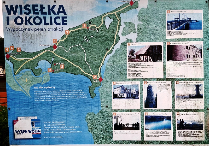 Wisełka - plan turystyczny okolic