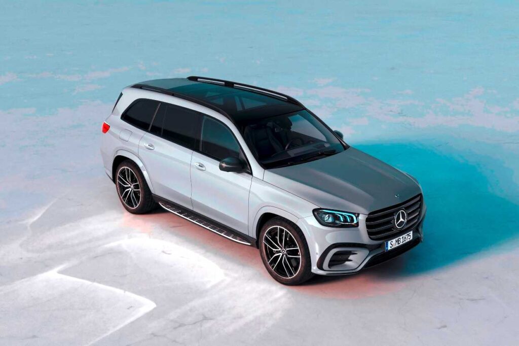 Mercedes GLS widok z góry