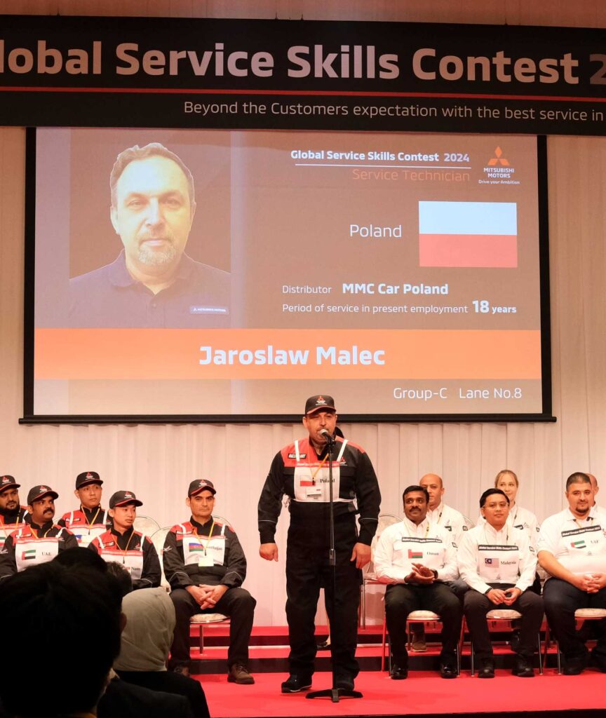 Jaroslaw Malec finalista Olimpiady Technicznej Mitsubishi Motors, drugi w Europie