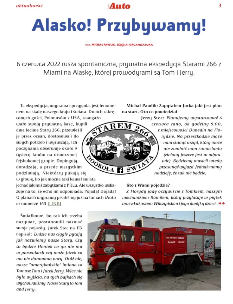 Alasko przybywamy - iAuto, numer 166. Fot. iAuto