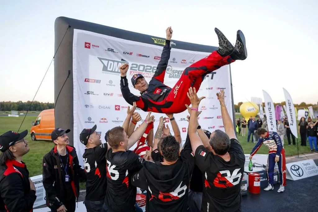 Kuba Przygoński Driftingowym Mistrzem Polski 2026 - na Torze Poznań. Fot. mat. prasowy